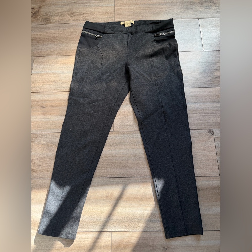 Democracy Women's Black Leggings with Zipper Accentss size14